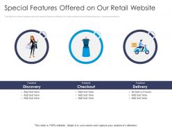 Special features offered on our retail website angel funder investment ppt summary
