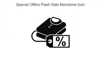 Special Offers Flash Sale Monotone Icon In Powerpoint Pptx Png And Editable Eps Format