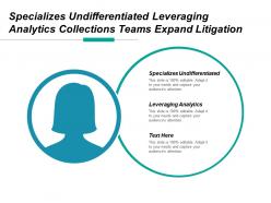 Specializes undifferentiated leveraging analytics collections teams expand litigation
