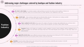 Specialty Clothing Retail Addressing Major Challenges Catered By Boutique BP SS