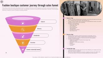 Specialty Clothing Retail Fashion Boutique Customer Journey Through Sales Funnel BP SS