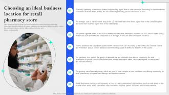 Specialty Pharmacy Business Plan Choosing An Ideal Business Location For Retail Pharmacy Store BP SS
