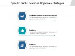 Specific public relations objectives strategies ppt powerpoint presentation professional example cpb