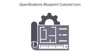 Specifications Blueprint Colored Icon In Powerpoint Pptx Png And Editable Eps Format