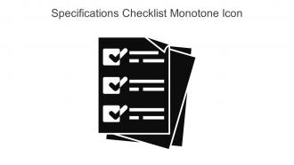 Specifications Checklist Monotone Icon In Powerpoint Pptx Png And Editable Eps Format