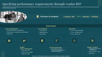 Specifying Performance Requirements Through Rfp Managing Suppliers Effectively Purchase Supply Operations
