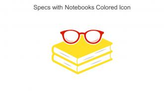 Specs With Notebooks Colored Icon In Powerpoint Pptx Png And Editable Eps Format