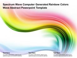 Spectrum Wave Computer Generated Rainbow Colors Wave Abstract Powerpoint Template