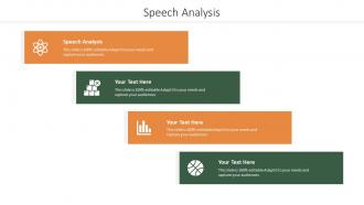 Speech Analysis Ppt Powerpoint Presentation Professional Ideas Cpb
