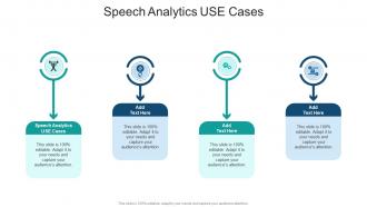 Speech Analytics USE Cases In Powerpoint And Google Slides Cpb