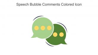 Speech Bubble Comments Colored Icon In Powerpoint Pptx Png And Editable Eps Format