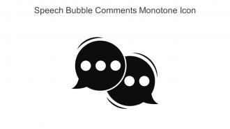 Speech Bubble Comments Monotone Icon In Powerpoint Pptx Png And Editable Eps Format