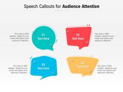 Speech Callouts For Audience Attention