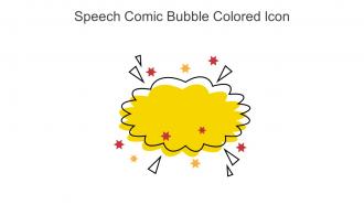 Speech Comic Bubble Colored Icon In Powerpoint Pptx Png And Editable Eps Format