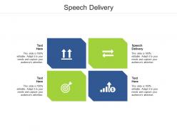 Speech delivery ppt powerpoint presentation infographics model cpb