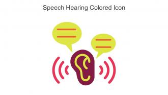 Speech Hearing Colored Icon In Powerpoint Pptx Png And Editable Eps Format