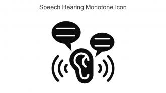 Speech Hearing Monotone Icon In Powerpoint Pptx Png And Editable Eps Format