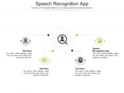 Speech recognition app ppt powerpoint presentation icon example introduction cpb