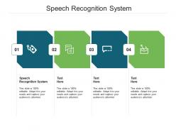 Speech recognition system ppt powerpoint presentation gallery maker cpb