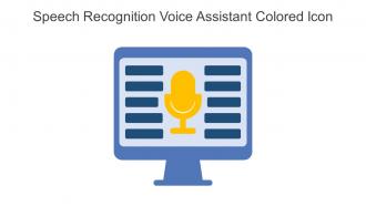 Speech Recognition Voice Assistant Colored Icon In Powerpoint Pptx Png And Editable Eps Format