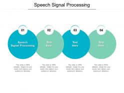 Speech signal processing ppt powerpoint presentation inspiration show cpb
