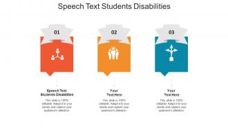 Speech text students disabilities ppt powerpoint presentation infographics slideshow cpb