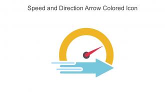 Speed And Direction Arrow Colored Icon In Powerpoint Pptx Png And Editable Eps Format