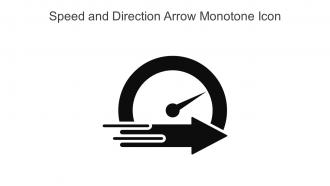 Speed And Direction Arrow Monotone Icon In Powerpoint Pptx Png And Editable Eps Format