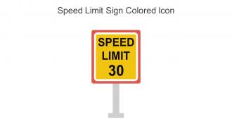 Speed Limit Sign Colored Icon In Powerpoint Pptx Png And Editable Eps Format