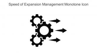 Speed Of Expansion Management Monotone Icon In Powerpoint Pptx Png And Editable Eps Format