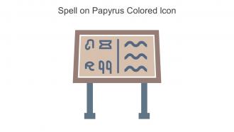 Spell On Papyrus Colored Icon In Powerpoint Pptx Png And Editable Eps Format