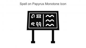 Spell On Papyrus Monotone Icon In Powerpoint Pptx Png And Editable Eps Format