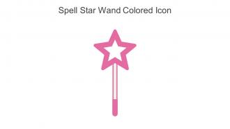 Spell Star Wand Colored Icon In Powerpoint Pptx Png And Editable Eps Format