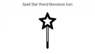 Spell Star Wand Monotone Icon In Powerpoint Pptx Png And Editable Eps Format