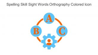 Spelling Skill Sight Words Orthography Colored Icon In Powerpoint Pptx Png And Editable Eps Format