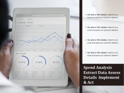 Spend analysis extract data assess details implement and act