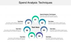 Spend analysis techniques ppt powerpoint presentation model design ideas cpb