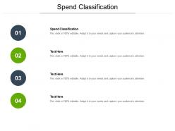 Spend classification ppt powerpoint presentation outline ideas cpb