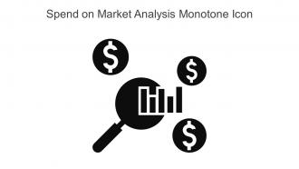 Spend On Market Analysis Monotone Icon In Powerpoint Pptx Png And Editable Eps Format