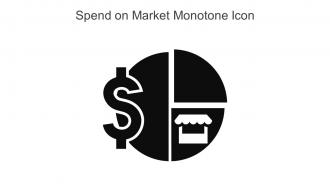 Spend On Market Monotone Icon In Powerpoint Pptx Png And Editable Eps Format