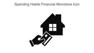 Spending Habits Financial Monotone Icon In Powerpoint Pptx Png And Editable Eps Format