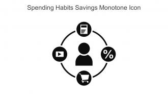 Spending Habits Savings Monotone Icon In Powerpoint Pptx Png And Editable Eps Format