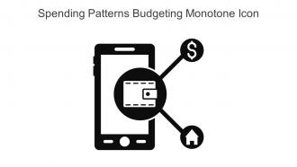 Spending Patterns Budgeting Monotone Icon In Powerpoint Pptx Png And Editable Eps Format
