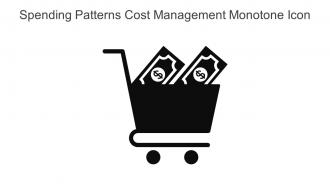 Spending Patterns Cost Management Monotone Icon In Powerpoint Pptx Png And Editable Eps Format