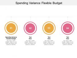 Spending variance flexible budget ppt powerpoint presentation model ideas cpb