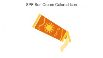 SPF Sun Cream Colored Icon In Powerpoint Pptx Png And Editable Eps Format