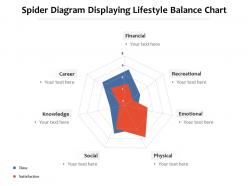 Spider diagram displaying lifestyle balance chart