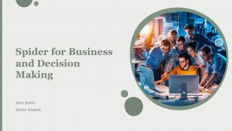 Spider For Business And Decision Making PPT Outline AT Spider For Business And Decision Making PPT Outline AT