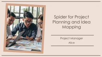 Spider For Project Planning And Idea Mapping PPT Slides AT Spider For Project Planning And Idea Mapping PPT Slides AT