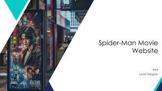 Spider Man Movie Website PPT Example ST AI
